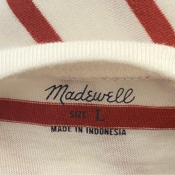 Madewell Northside Vintage Tee in Downing Stripe Women’s Size Large - Picture 6 of 9